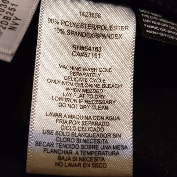 Andrew Marc  Womens Lightweight Faux Suede Pull on Pant  Navy size XS - Picture 8 of 11